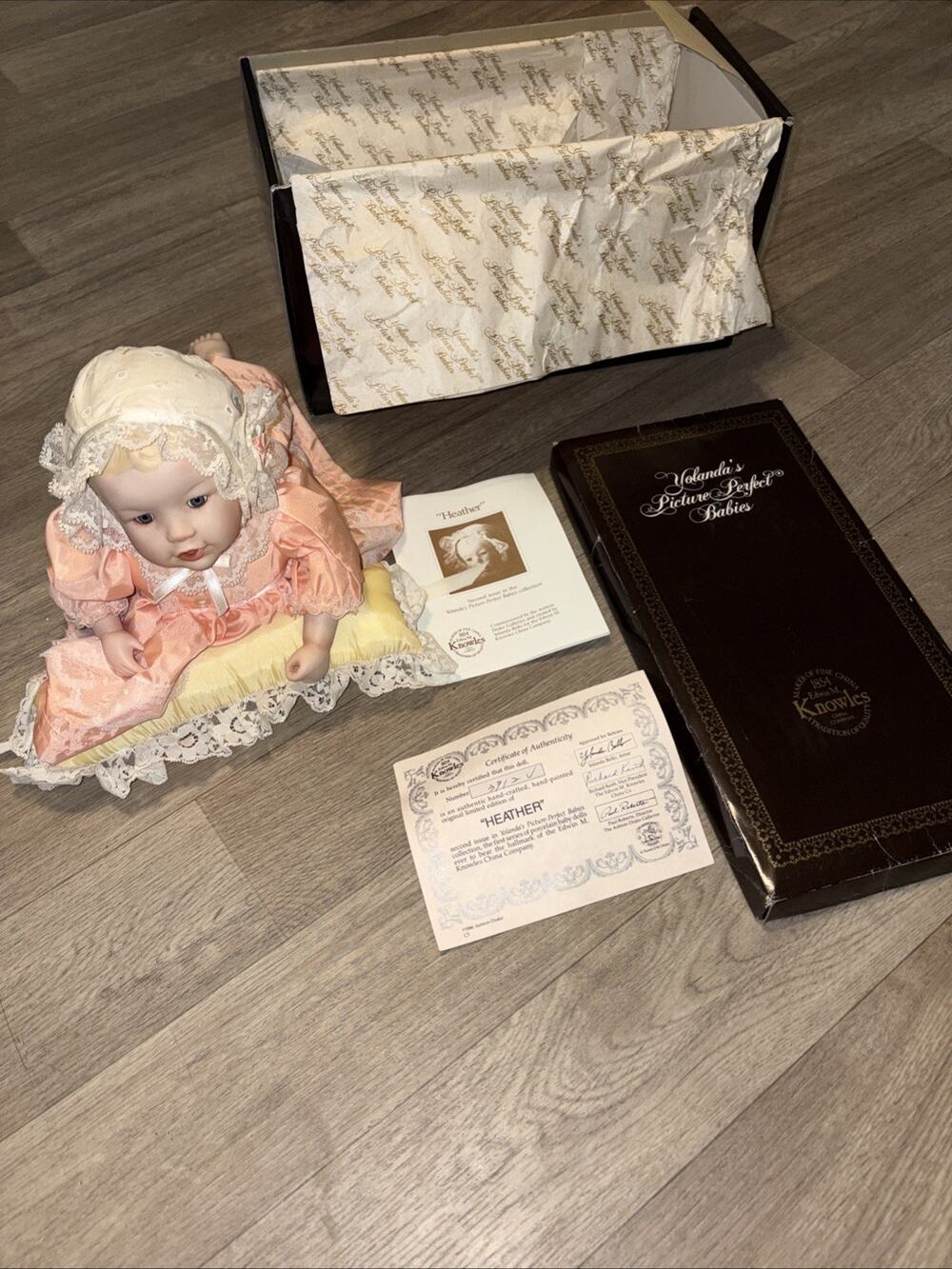 Edwin Knowles Doll, Yolandas Babies, Heather, With Certificate And Original...